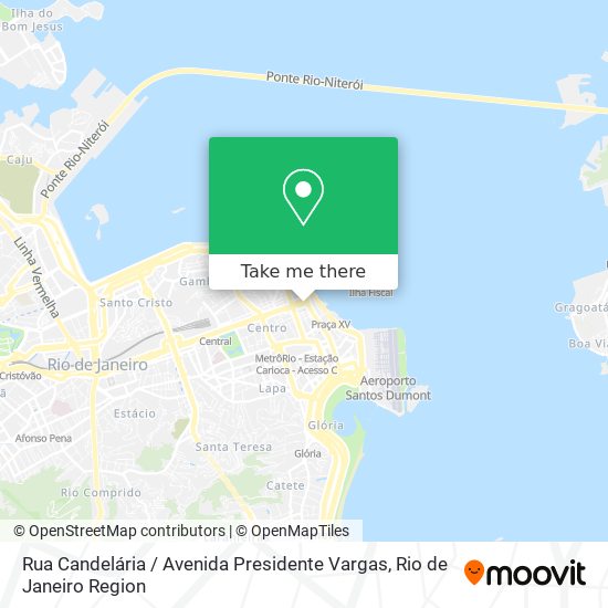Rua Candelária / Avenida Presidente Vargas map