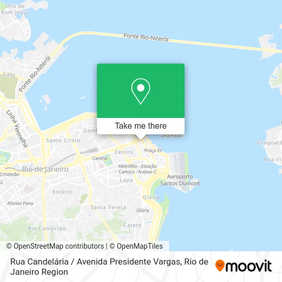 Rua Candelária / Avenida Presidente Vargas map