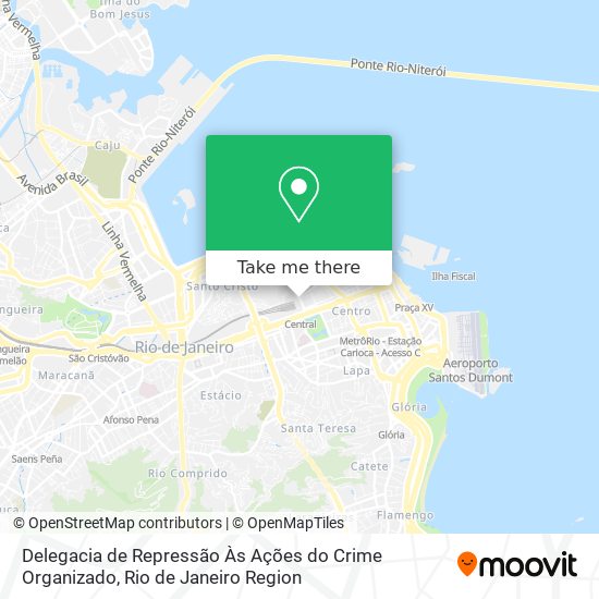 Mapa Delegacia de Repressão Às Ações do Crime Organizado