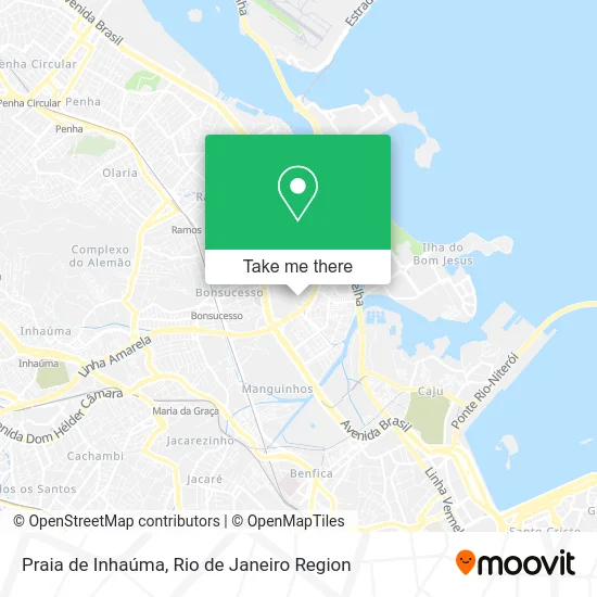Praia de Inhaúma map