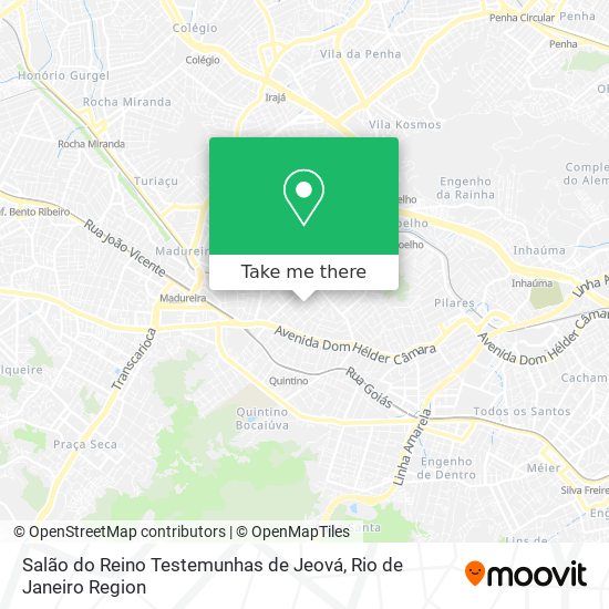 Salão do Reino Testemunhas de Jeová map