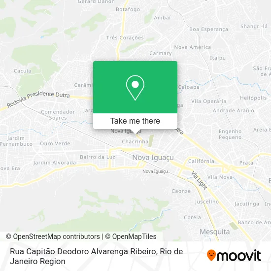 Rua Capitão Deodoro Alvarenga Ribeiro map