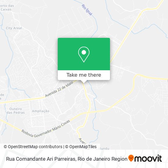Mapa Rua Comandante Ari Parreiras