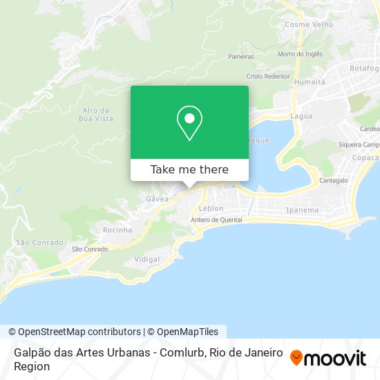 Galpão das Artes Urbanas - Comlurb map