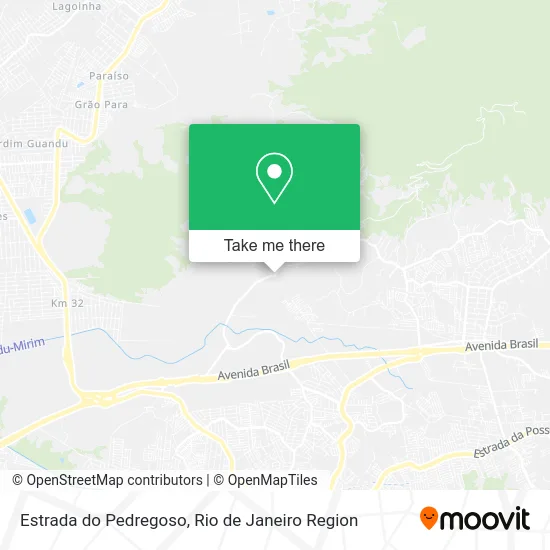 Estrada do Pedregoso map