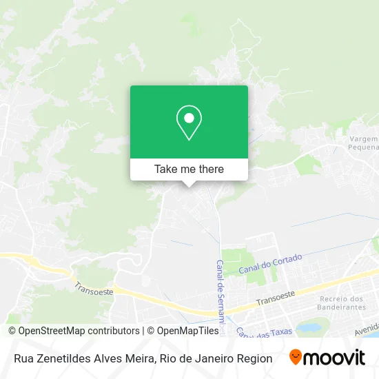 Rua Zenetildes Alves Meira map