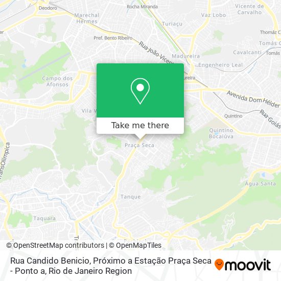 Rua Candido Benicio, Próximo a Estação Praça Seca - Ponto a map