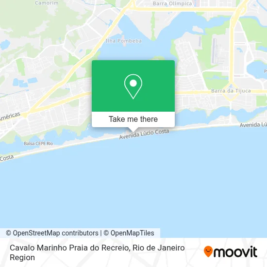 Cavalo Marinho Praia do Recreio map