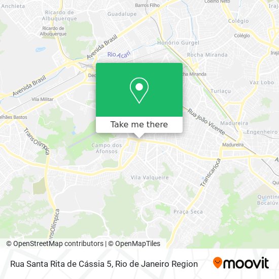 Rua Santa Rita de Cássia 5 map