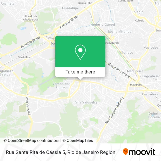 Rua Santa Rita de Cássia 5 map