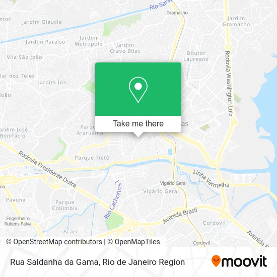 Rua Saldanha da Gama map