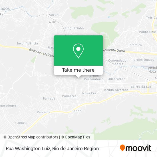 Rua Washington Luiz map