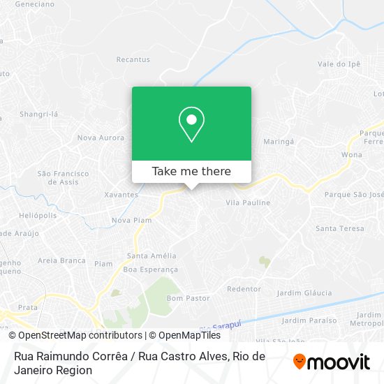 Rua Raimundo Corrêa / Rua Castro Alves map