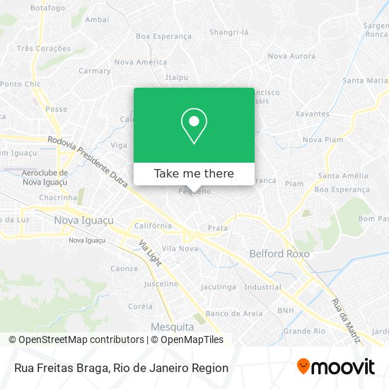 Mapa Rua Freitas Braga