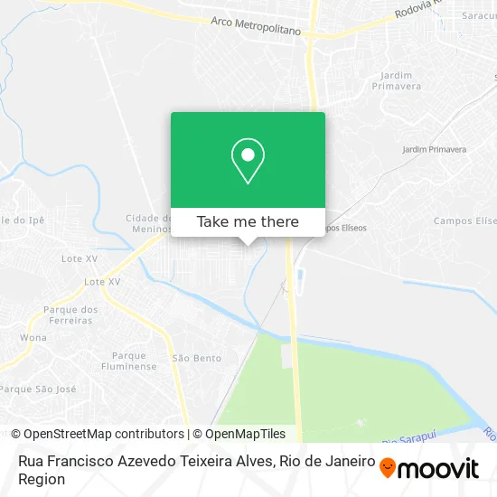Rua Francisco Azevedo Teixeira Alves map