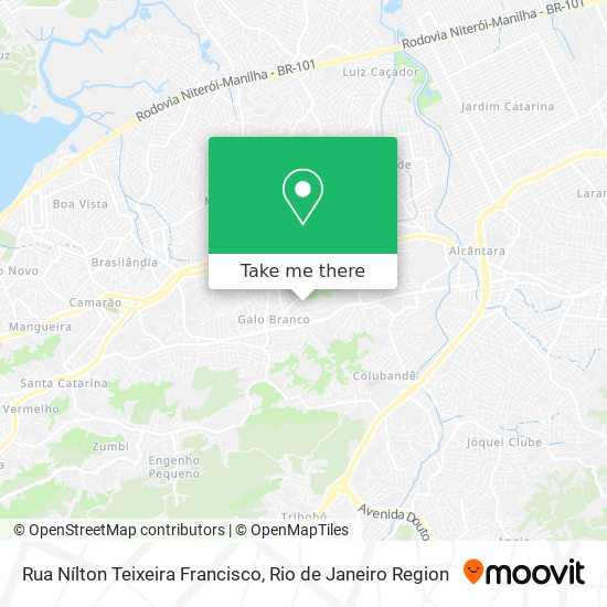 Rua Nílton Teixeira Francisco map