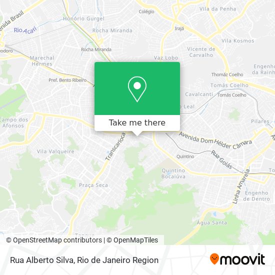 Mapa Rua Alberto Silva