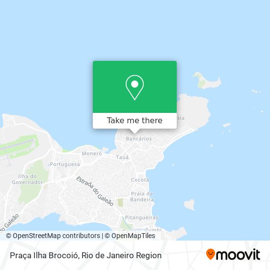 Mapa Praça Ilha Brocoió