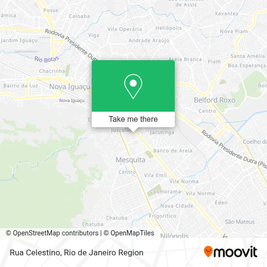Rua Celestino map