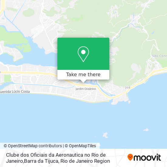 Clube dos Oficiais da Aeronautica no Rio de Janeiro,Barra da Tijuca map