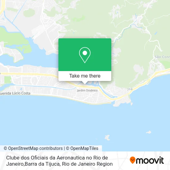 Clube dos Oficiais da Aeronautica no Rio de Janeiro,Barra da Tijuca map