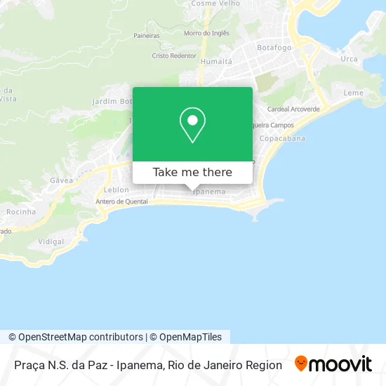 Praça N.S. da Paz - Ipanema map
