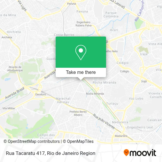 Rua Tacaratu 417 map