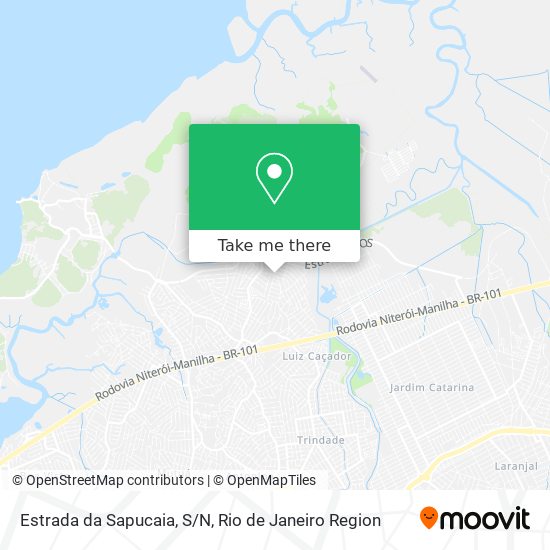 Mapa Estrada da Sapucaia, S/N