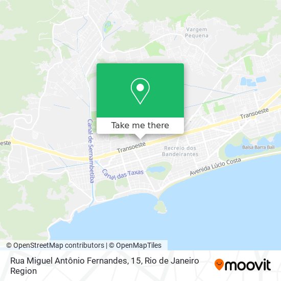 Rua Miguel Antônio Fernandes, 15 map