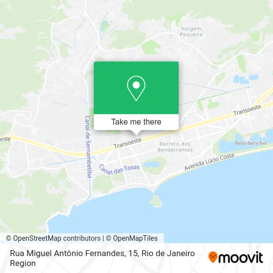 Rua Miguel Antônio Fernandes, 15 map