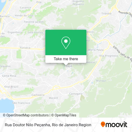 Rua Doutor Nilo Peçanha map