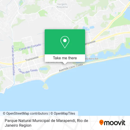 Parque Natural Municipal de Marapendi map