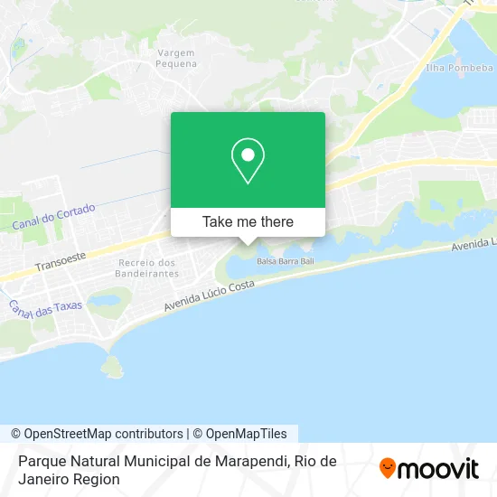 Parque Natural Municipal de Marapendi map