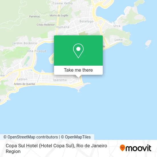 Copa Sul Hotel map