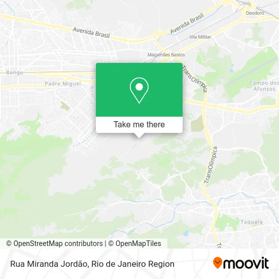 Rua Miranda Jordão map