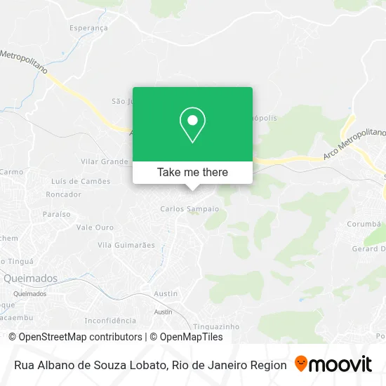 Rua Albano de Souza Lobato map