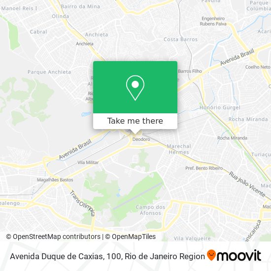 Mapa Avenida Duque de Caxias, 100