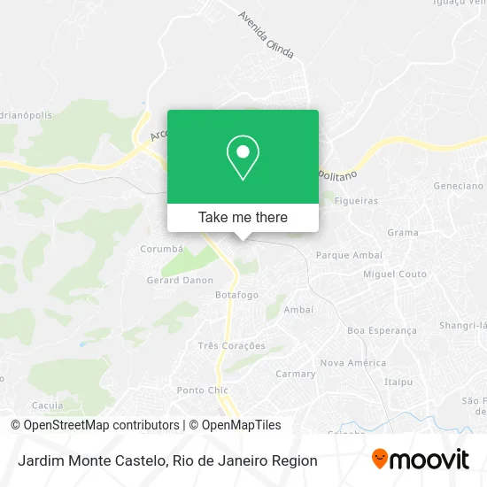Jardim Monte Castelo map