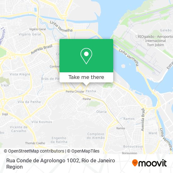 Mapa Rua Conde de Agrolongo 1002