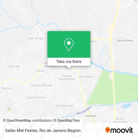 Salão Mel Festas map