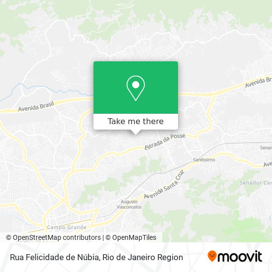 Rua Felicidade de Núbia map
