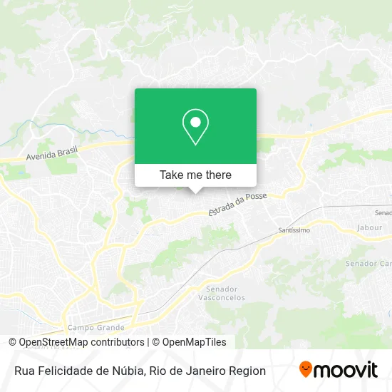 Rua Felicidade de Núbia map