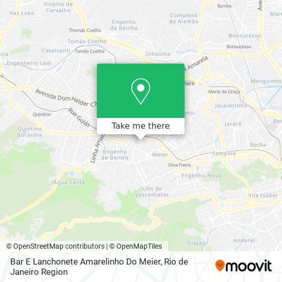 Bar E Lanchonete Amarelinho Do Meier map