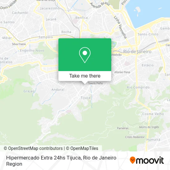 Hipermercado Extra 24hs Tijuca map