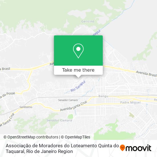Mapa Associação de Moradores do Loteamento Quinta do Taquaral