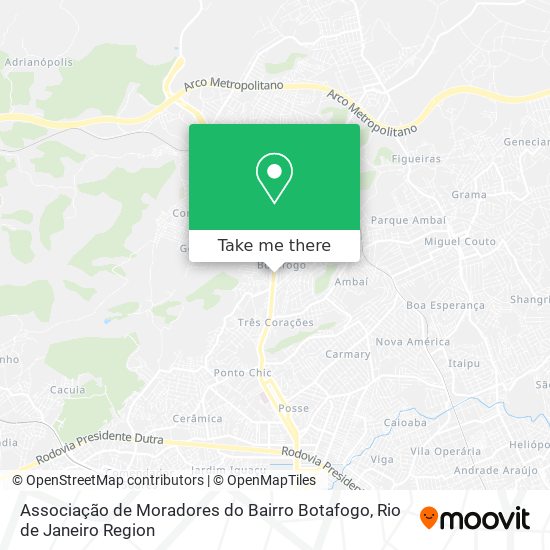 Associação de Moradores do Bairro Botafogo map