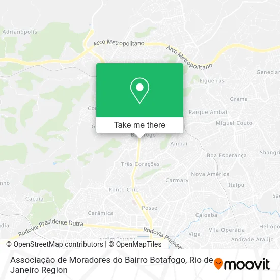 Associação de Moradores do Bairro Botafogo map