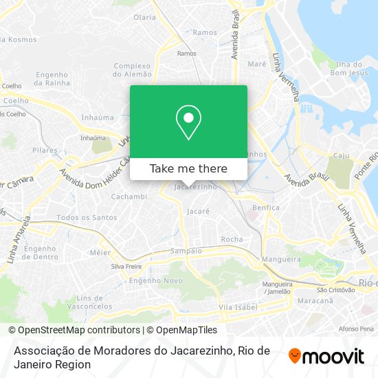 Associação de Moradores do Jacarezinho map