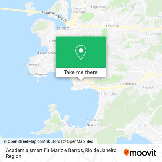 Mapa Academia smart Fit Mariz e Barros