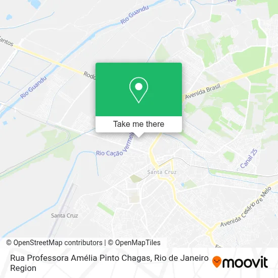 Rua Professora Amélia Pinto Chagas map